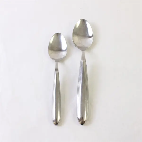 Lot of 2 Retroneu Leopold 18/10 Stainless Teaspoon & Place Spoon