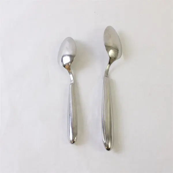 Lot of 2 Retroneu Leopold 18/10 Stainless Teaspoon & Place Spoon