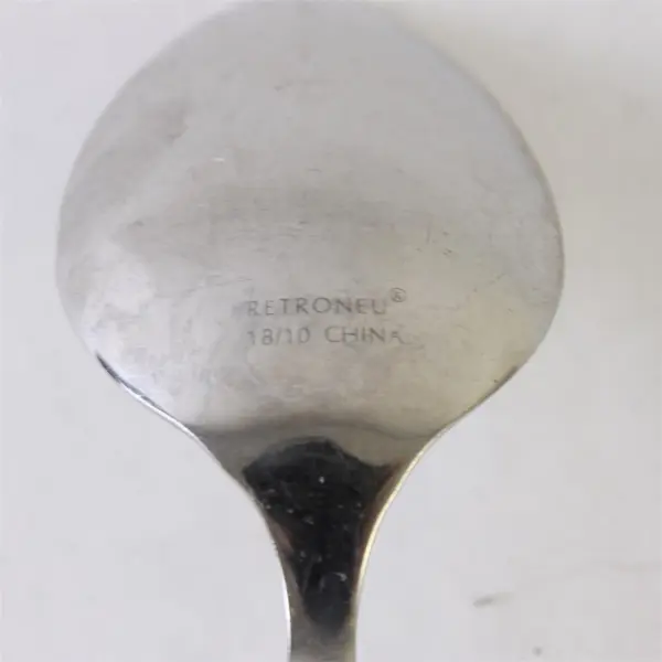 Lot of 2 Retroneu Leopold 18/10 Stainless Teaspoon & Place Spoon
