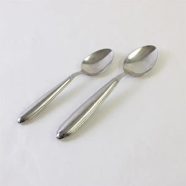 Lot of 2 Retroneu Leopold 18/10 Stainless Teaspoon & Place Spoon