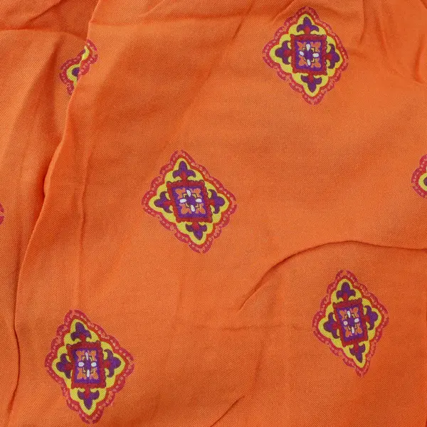 Handmade Orange Smocked Strapless Maxi Sundress Women's Size XL