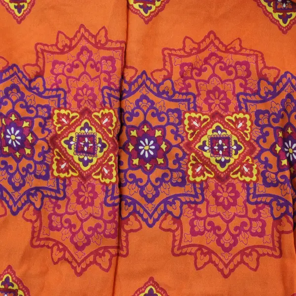 Handmade Orange Smocked Strapless Maxi Sundress Women's Size XL