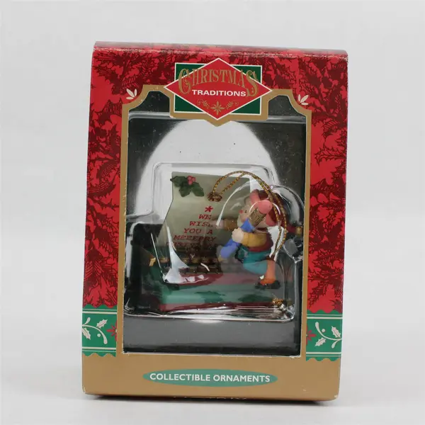 Matrix Christmas Traditions We Wish You a Merry Christmas Ornament