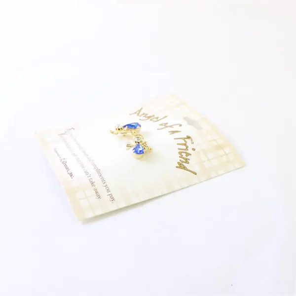 Roman Inc Angel of a Friend 2 Lapel Pins 15263 Blue Stone NWT