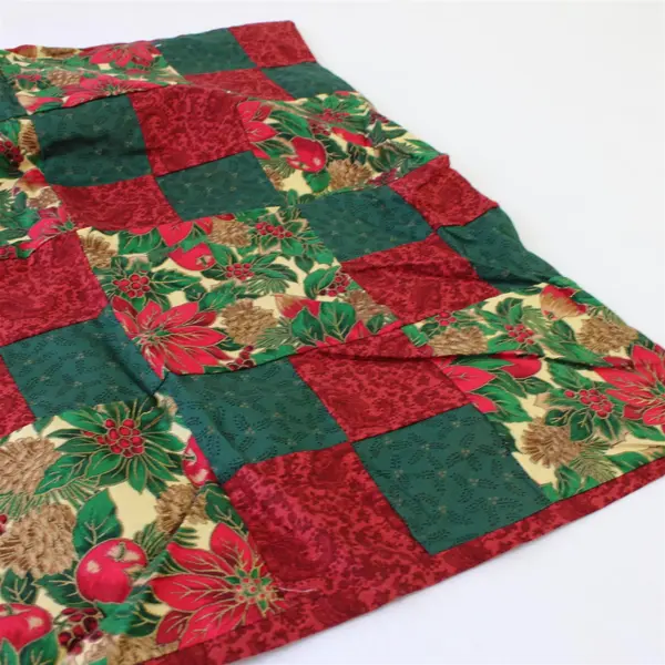 Christmas Motif Pillow Cover 33 x 18 in Seasonal Holiday Decor