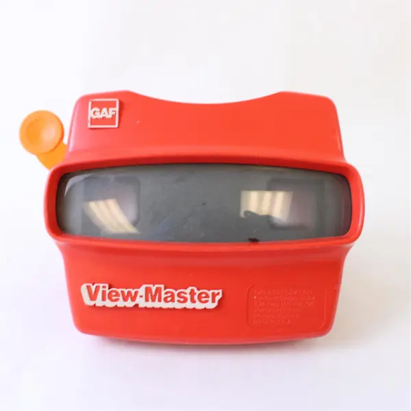 Vintage Red GAF VIEW-MASTER w/Orange Ball Lever