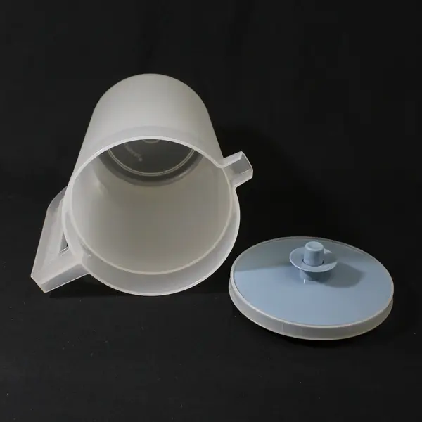 Vintage Tupperware 1676-1 Frosted 1/2-Gallon Pitcher Blue Lid