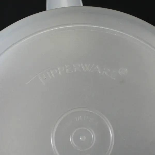 Vintage Tupperware 1676-1 Frosted 1/2-Gallon Pitcher Blue Lid