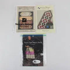 Lot of 3 Sewing Patterns Apron Table Runner Quilt Patterns