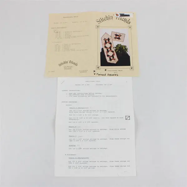 Lot 4 Table Runner Patterns Art of Quilt #117 TQC-272 SPL-105 #972