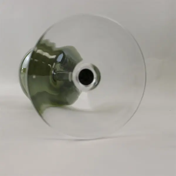 Lot of 4 Olive Green Tinted Wine Glasses