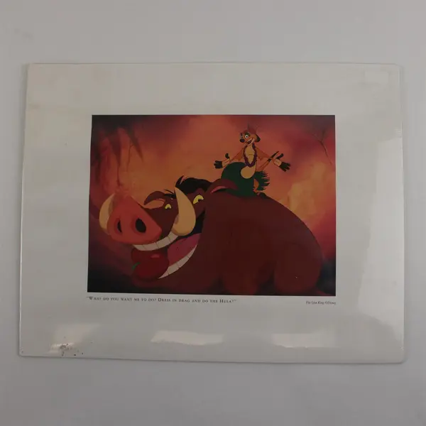 Disney The Lion King Hula Limited Edition Art Lithograph Poster