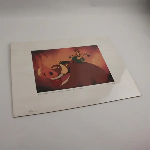 Disney The Lion King Hula Limited Edition Art Lithograph Poster