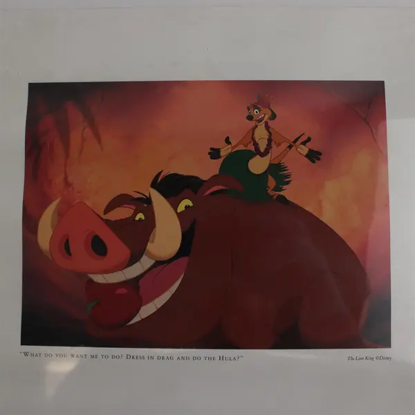 Disney The Lion King Hula Limited Edition Art Lithograph Poster