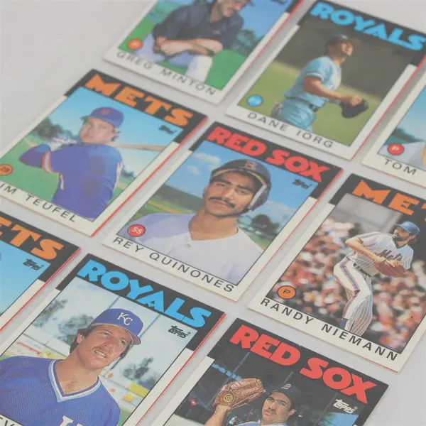 1986 Topps Traded Lot of 72 Baseball Trading Cards