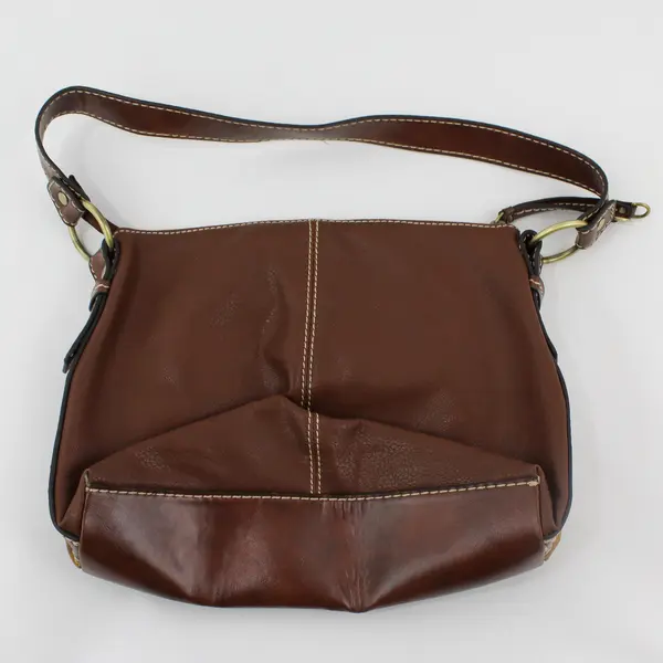Relic Brown Faux Leather Patchwork Shoulder Bag Purse