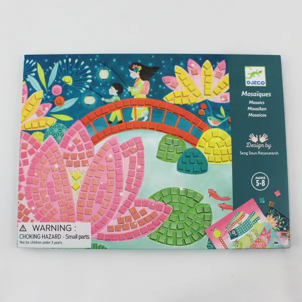Djeco Mosaics Kyoto for Kids ages 5-8, New in Box #DJ09308 