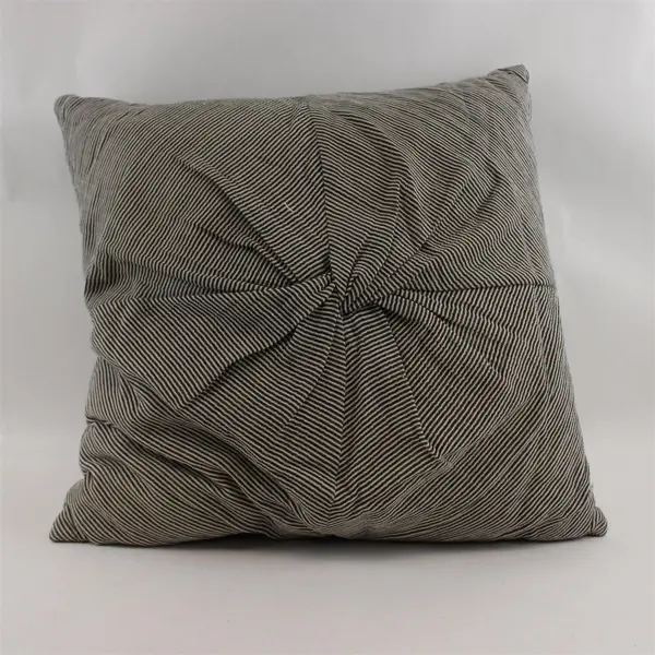 Urban Outfitters  Black/White Striped Nu Twist 20" X 20" Printed Throw Pillow