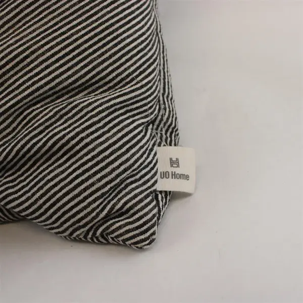 Urban Outfitters  Black/White Striped Nu Twist 20" X 20" Printed Throw Pillow