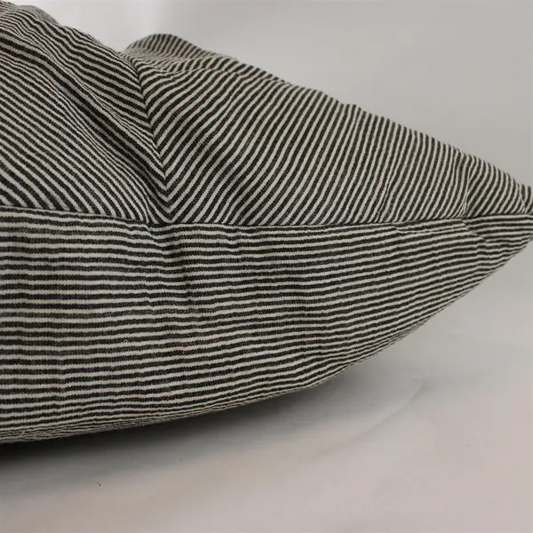 Urban Outfitters  Black/White Striped Nu Twist 20" X 20" Printed Throw Pillow