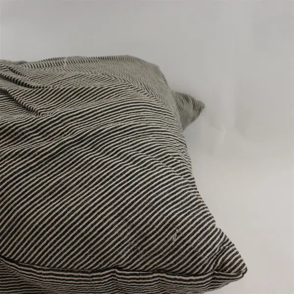 Urban Outfitters  Black/White Striped Nu Twist 20" X 20" Printed Throw Pillow