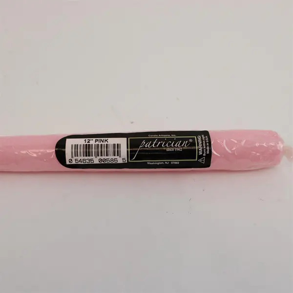 Lot Of 5 Patrician Candle Artisans Inc Matching 12" Pink Taper Candles