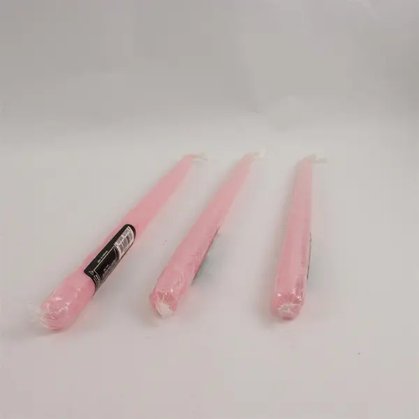 Lot Of 5 Patrician Candle Artisans Inc Matching 12" Pink Taper Candles