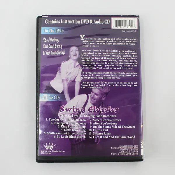 Invitation To Dance Swing Dance DVD/CD Set Kyle & Susan Webb 2003 #44819-9