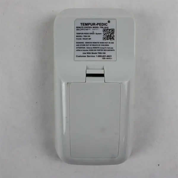 Tempur-Pedic Bed TEB-100-R Remote Control -Lights Up when Buttons Pushed