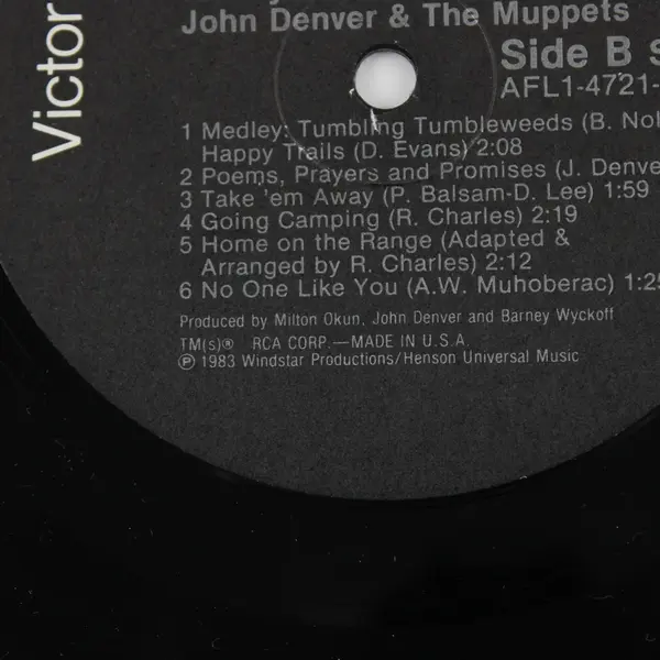 John Denver & The Muppets Rocky Mountain Holiday 12" Vinyl  Record