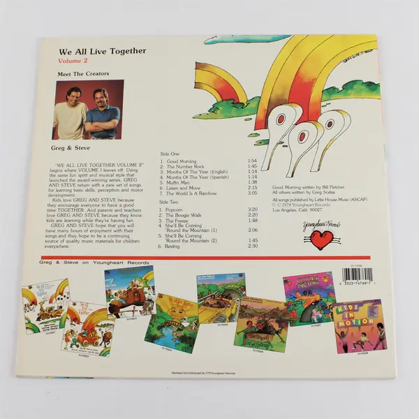Greg & Steve We All Live Together Volume 2  Vinyl Record