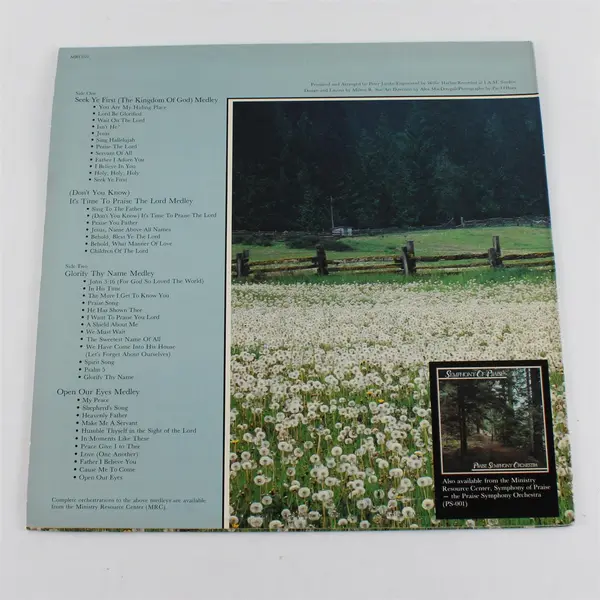 Praise Symphony Orchestra Medley Of Praise Instrumental 12" LP Vinyl