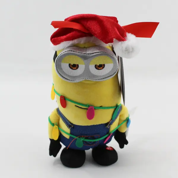 Illumination's Minions Santa Kevin Jingle Bells 10" Singing Moving Plush 