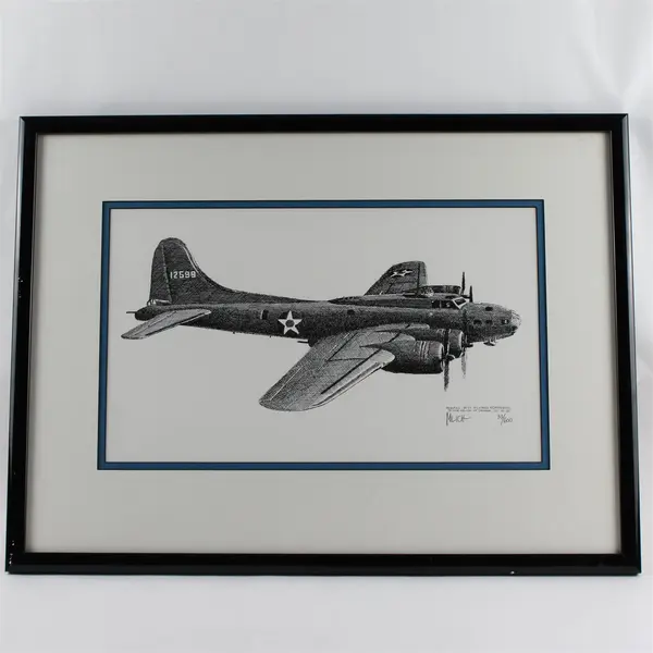 Joe Milich Boeing B-17 Flying Fortress 1978 Signed Ltd Print 33/600