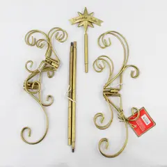 Christopher Radko 7-Piece Gold Tone Metal Ornament Holder Tree