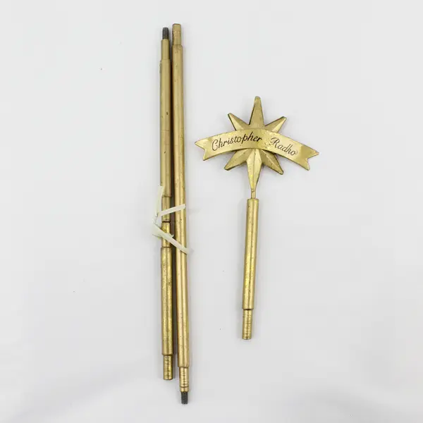 Christopher Radko 7-Piece Gold Tone Metal Ornament Holder Tree