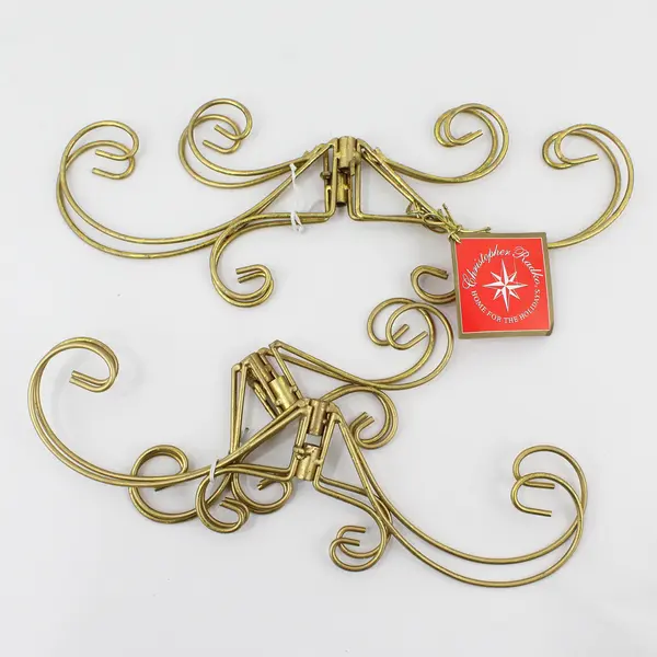 Christopher Radko 7-Piece Gold Tone Metal Ornament Holder Tree