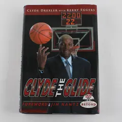 Clyde the Glide Signed Inscribed Personalized Hardcover DVD Drexler Eggers