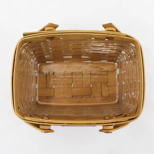 Longaberger Happy Holidays Wicker Basket with Handles 2004