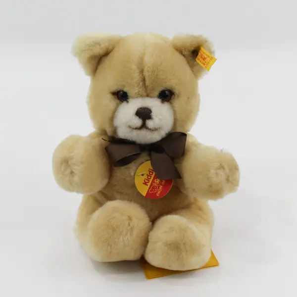 Steiff Kiddi 5701/20 Light Tan Beige Stuffed Bear 7 in Tags Intact