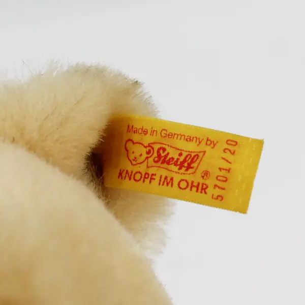 Steiff Kiddi 5701/20 Light Tan Beige Stuffed Bear 7 in Tags Intact
