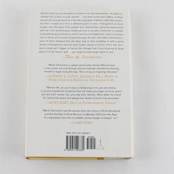 Might As Well Laugh About It Now Marie Osmond Marcia Wilkie 1st Ed HC DJ