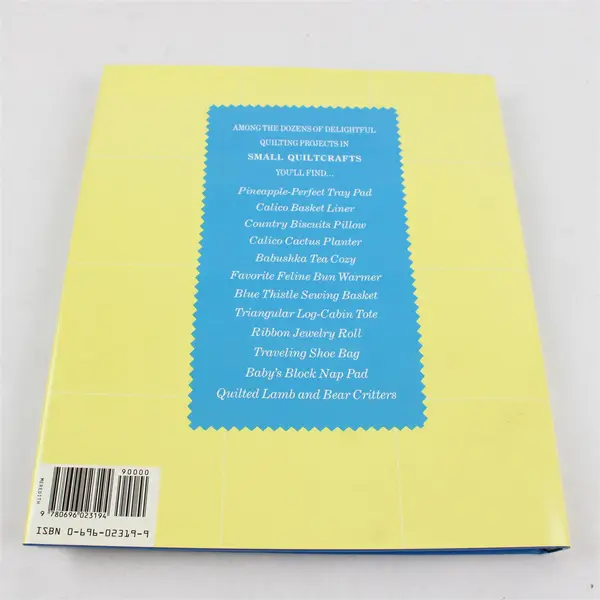 Small Quiltcrafts Jennifer Geiger 1989 First Ed Hardcover Dust Jacket Good