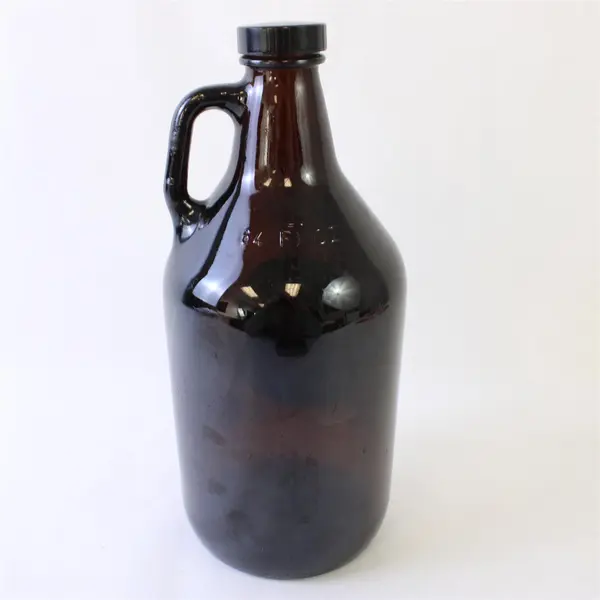 Bitter Monk Tap Room & Bottle Shop 64oz Brown Glass Bottle