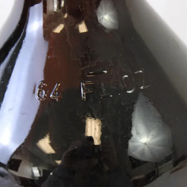 Bitter Monk Tap Room & Bottle Shop 64oz Brown Glass Bottle