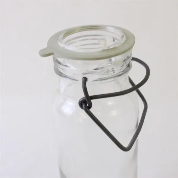 Vintage Wheaton USA No. 18 Clear Glass Canning Jar Lid Gasket Bail