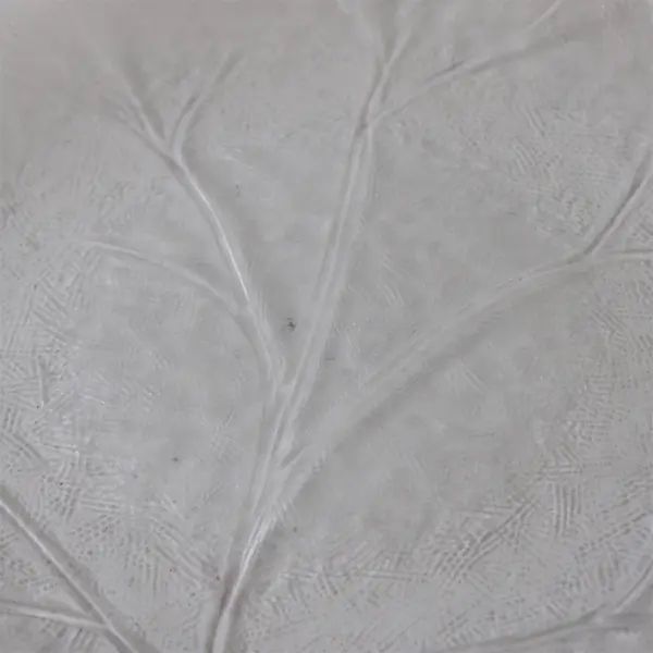Set of 2 Vintage Clear Glass Leaf Serving Bowls
