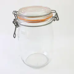 Le Parfait 1L Super French Glass Jar Airtight Wire Bail Rubber Seal
