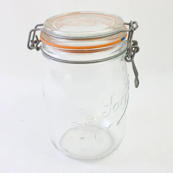 Le Parfait 1L Super French Glass Jar Airtight Wire Bail Rubber Seal