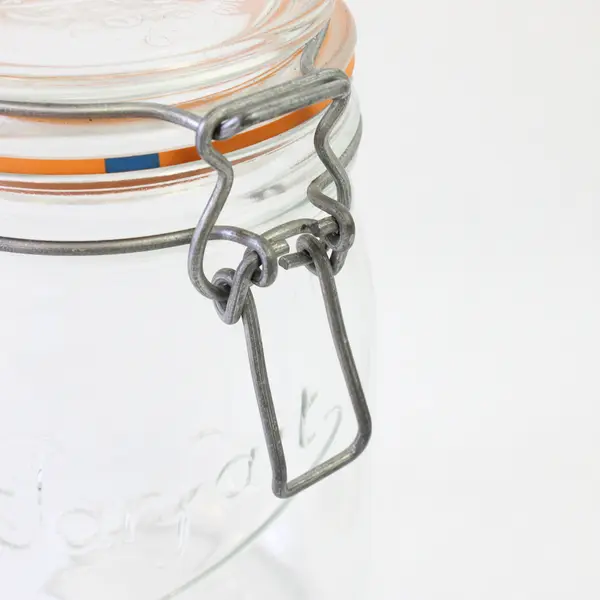 Le Parfait 1L Super French Glass Jar Airtight Wire Bail Rubber Seal